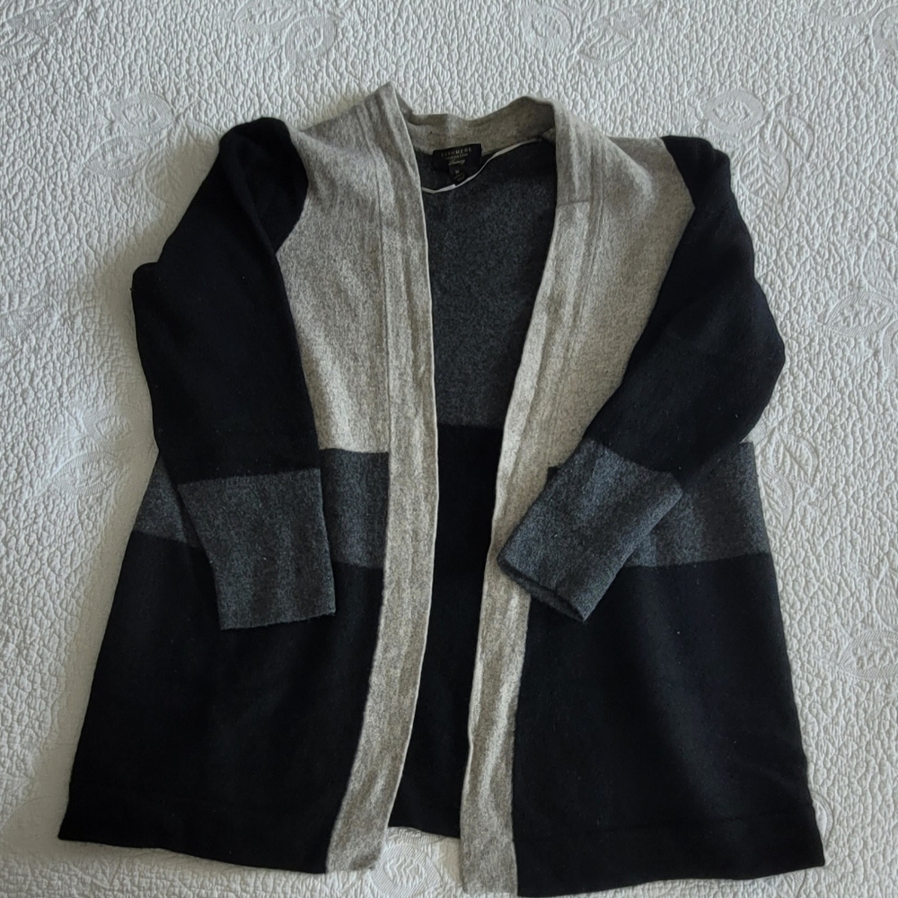 Charter Club Cashmere Cardigan 3x Colorblock